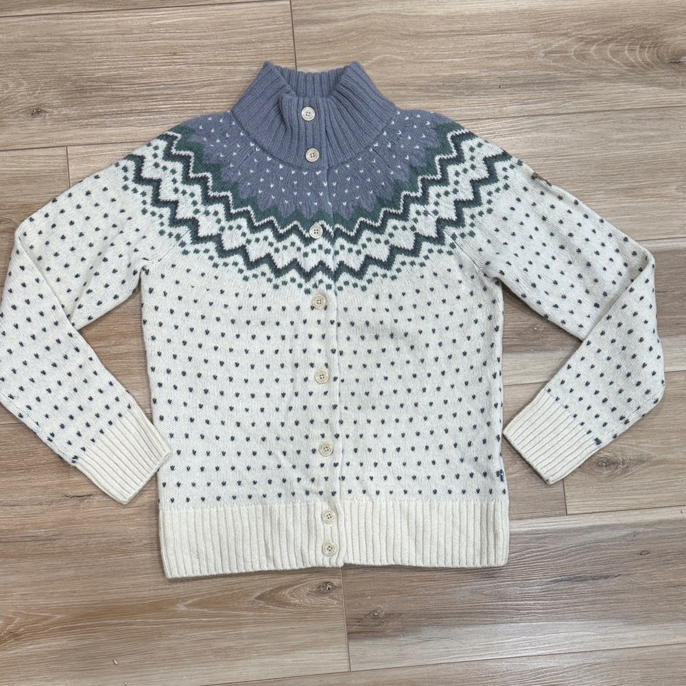 FJALLRAVEN Women's Ovik Knit Wool Cardigan Sweater